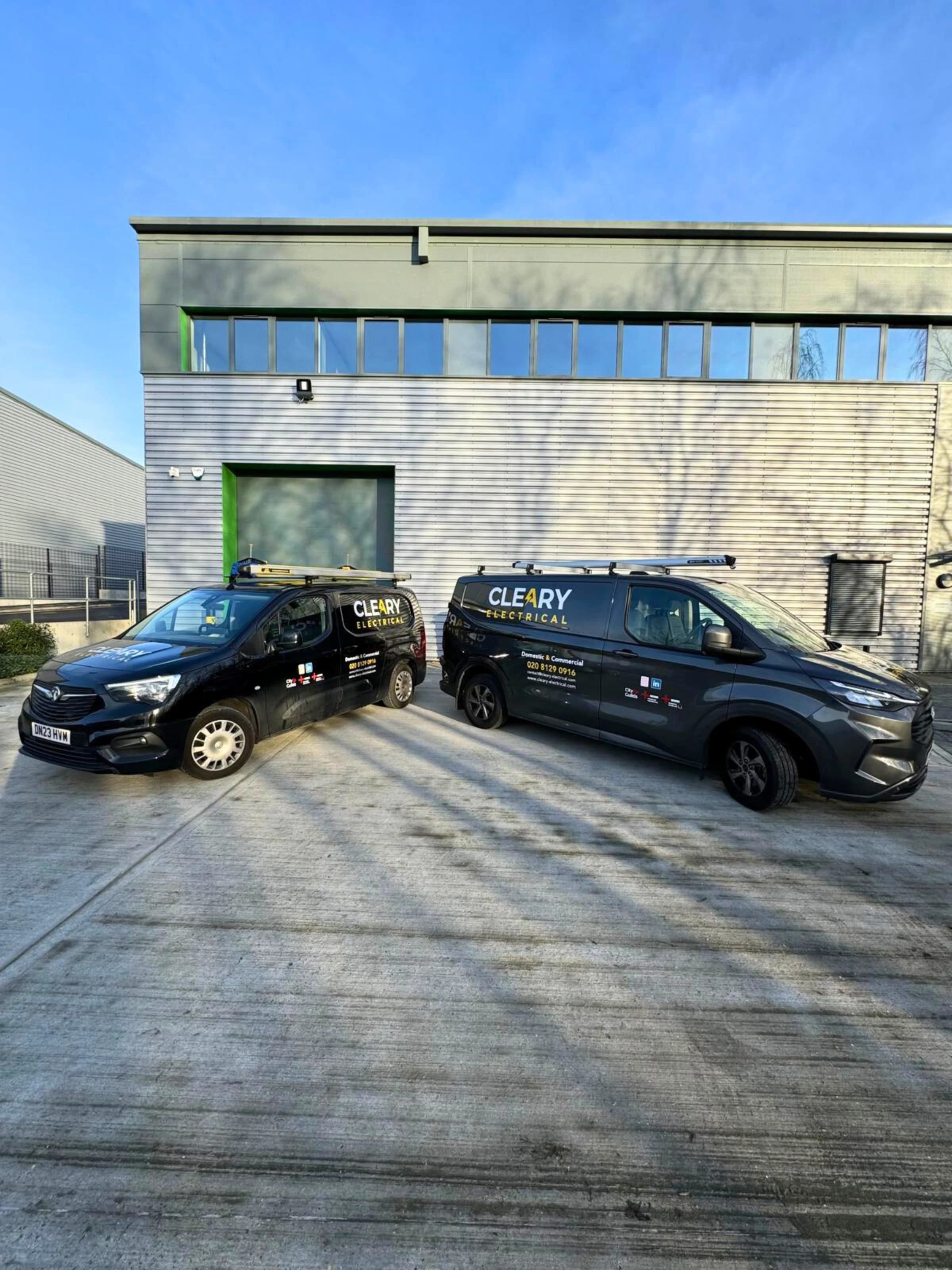 Cleary Electrical vans
