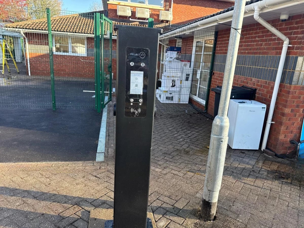 Commercial EV charging station